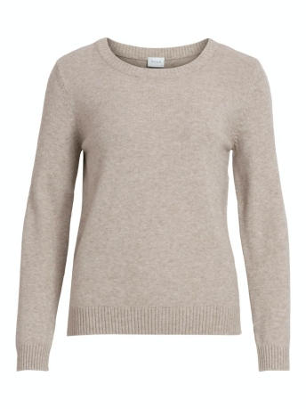 Vila Trui VIRIL O-NECK L/S KNIT TOP - NOOS 14054177 Natural Melange