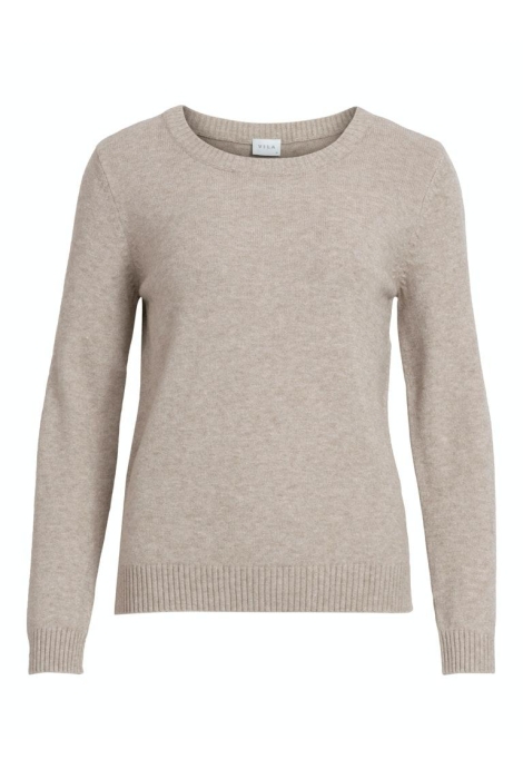 Vila viril o-neck l/s knit top - noos