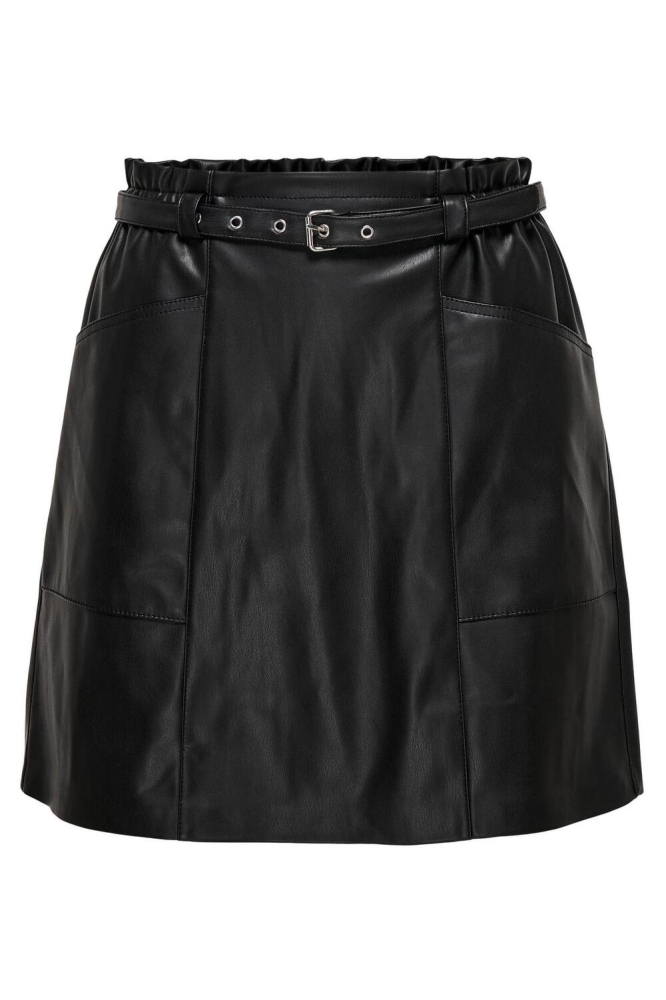 ONLHEIDI FAUX LEATHER SKIRT OTW NOO 15229099 BLACK