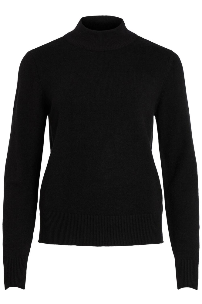 VIRIL CREWNECK L/S KNIT TOP - NOOS 14074306 BLACK