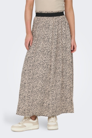 Only Rok ONLVENEDIG AOP LIFE LONG SKIRT WVN 15251761 Silver Mink/LINA SMALL