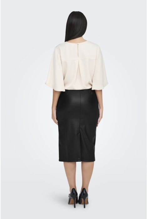 Jacqueline de Yong jdysoya midi pu skirt jrs atk