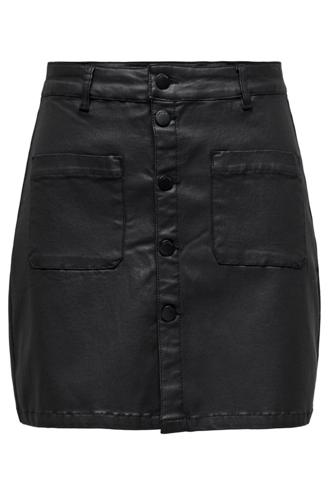 JDYNEWTHUNDER COATED SKIRT PNT DIA 15328297 BLACK