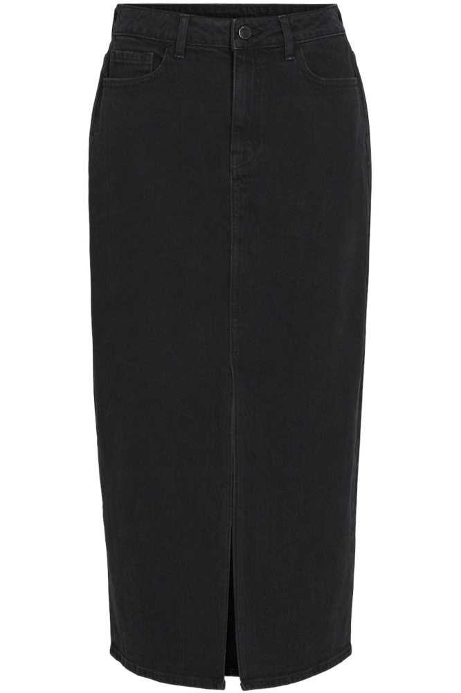 VIJAF HW MIDI DENIM SKIRT-NOOS 14099736 BLACK