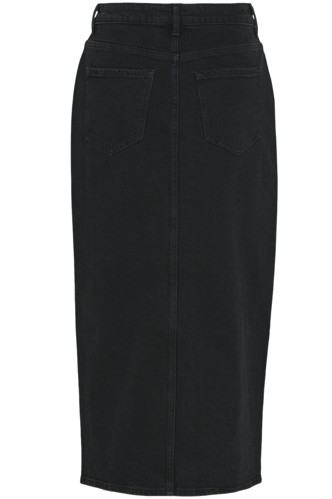 VIJAF HW MIDI DENIM SKIRT-NOOS 14099736 BLACK