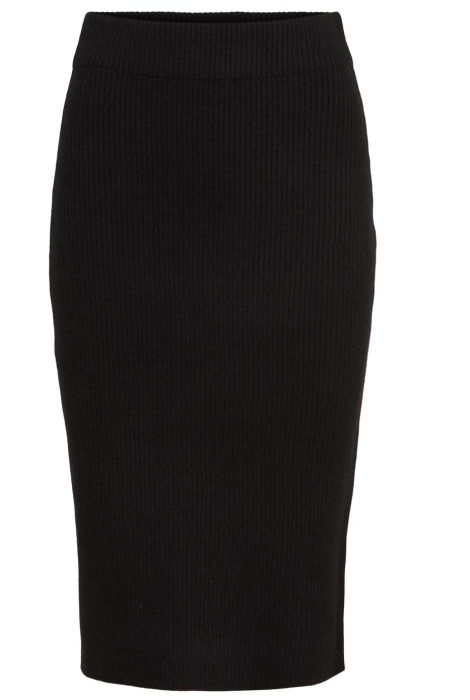 Vila viril pencil hw knit skirt - noos