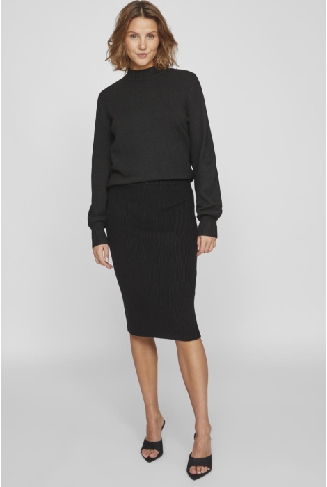 Vila viril pencil hw knit skirt - noos