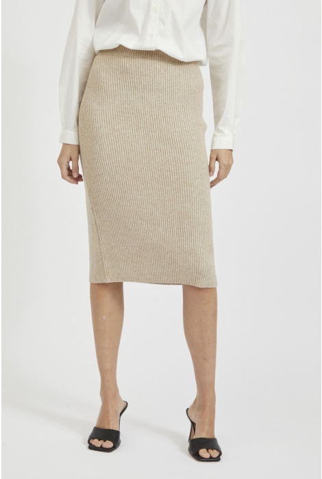 Vila viril pencil hw knit skirt - noos