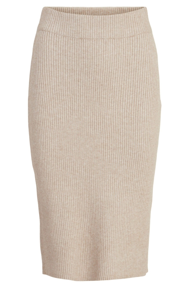 VIRIL PENCIL HW KNIT SKIRT - NOOS 14071794 NATUREL MELANGE