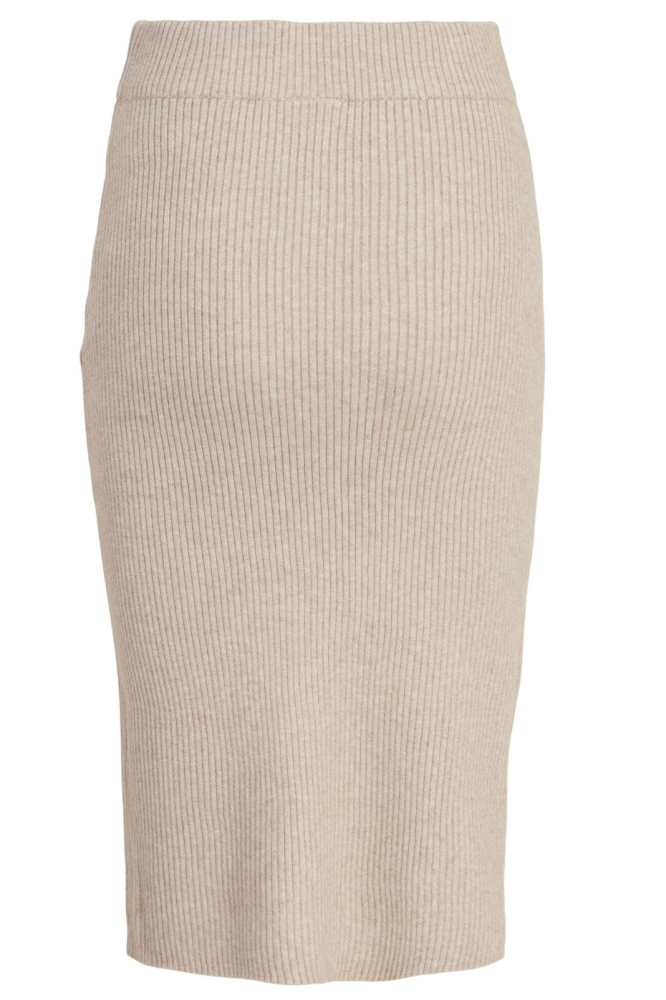 VIRIL PENCIL HW KNIT SKIRT - NOOS 14071794 NATUREL MELANGE