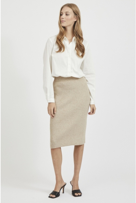 Vila viril pencil hw knit skirt - noos