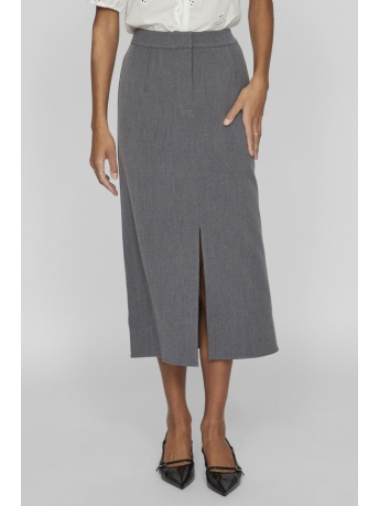 Vila Rok VIVARONE HW LONG SKIRT - NOOS 14099994 MEDIUM GREY MELANGE