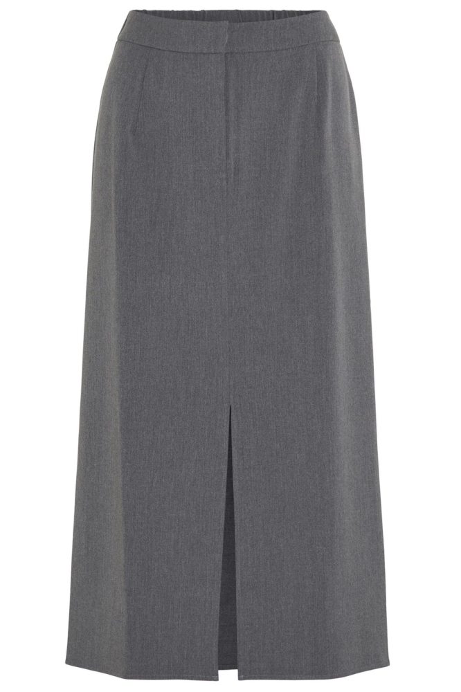 VIVARONE HW LONG SKIRT - NOOS 14099994 MEDIUM GREY MELANGE