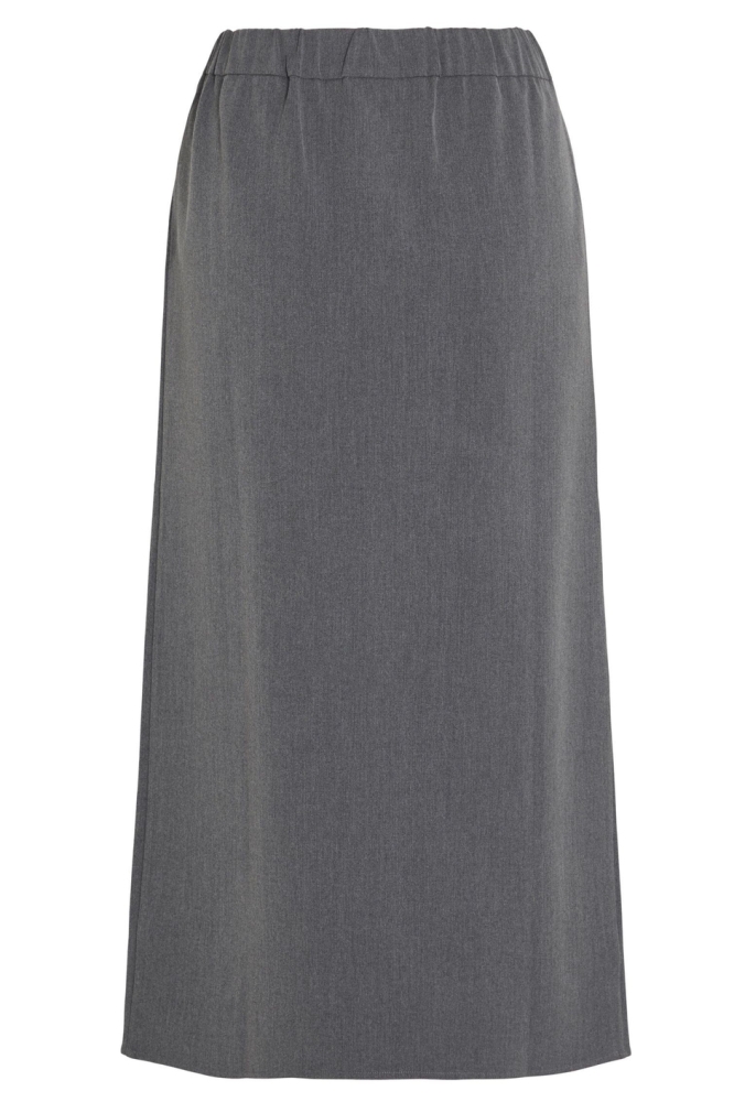 VIVARONE HW LONG SKIRT - NOOS 14099994 MEDIUM GREY MELANGE