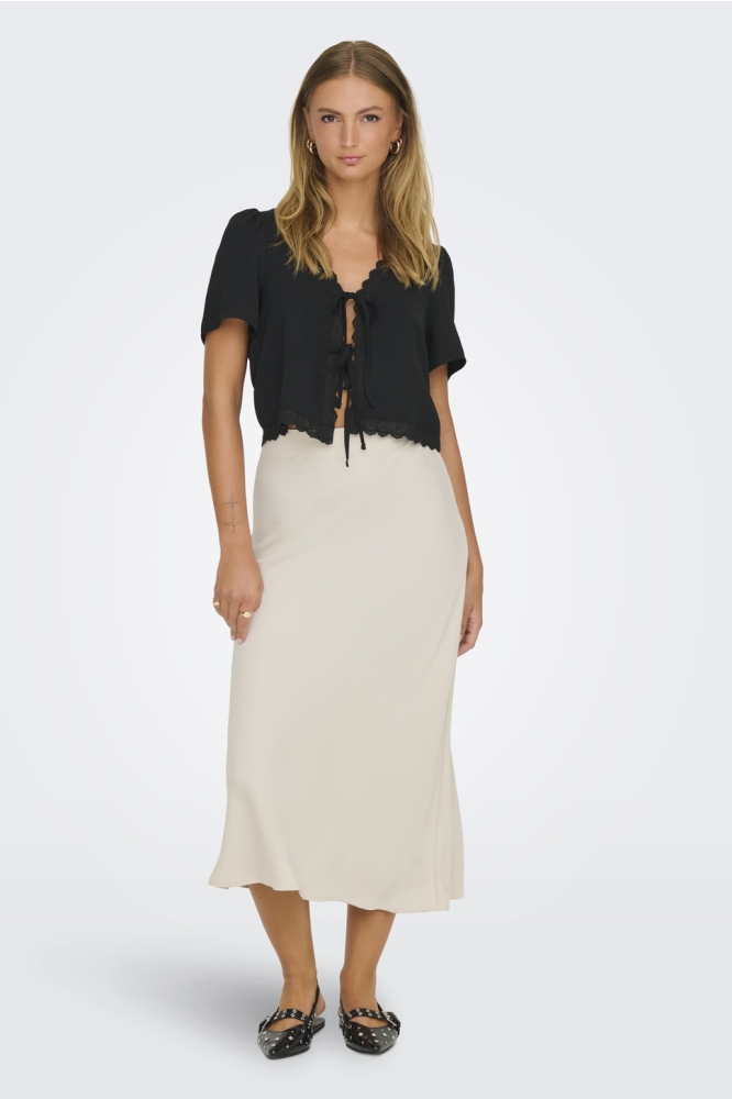 JDYURBA MW SKIRT WVN 15304905 SANDSHELL