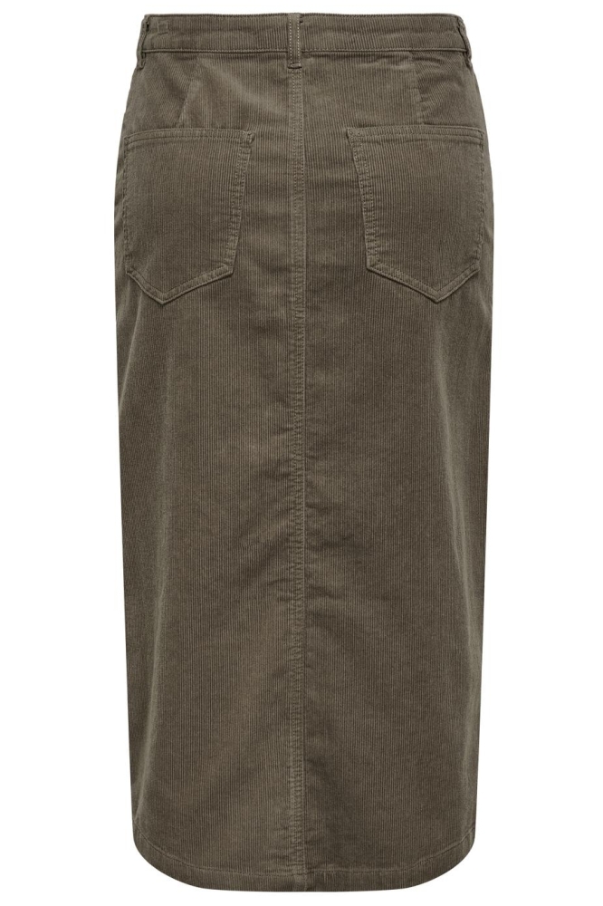 ONLMOXIE HW LONG SLIT CORD SKIRT CC 15325088 COFFEE QUARTZ