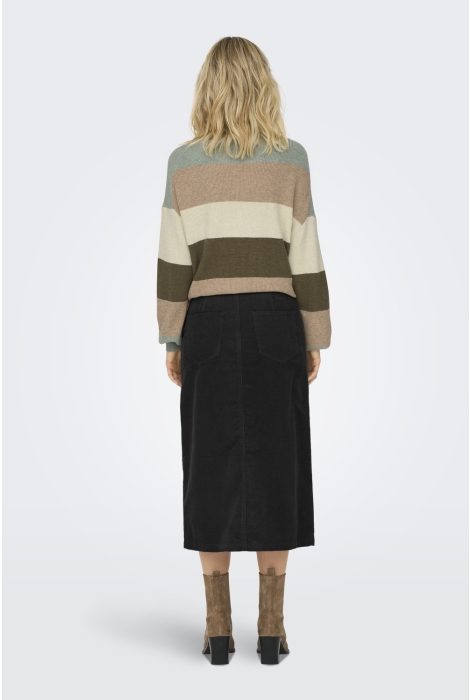 Only onlmoxie hw long slit cord skirt cc