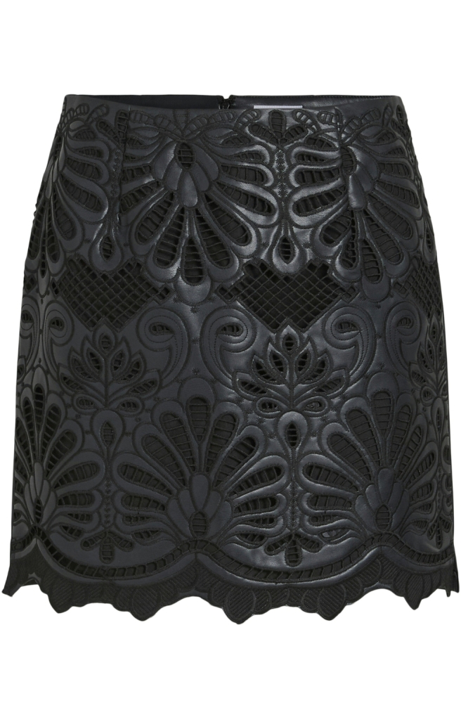 VIPAZ HW COATED SKIRT 14102686 BLACK BEAUTY