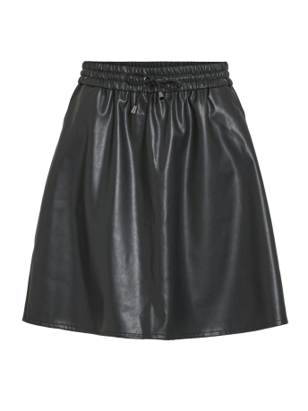 Vila Rok VIDAGMAR NEW SKATER SKIRT 14095246 BLACK BEAUTY