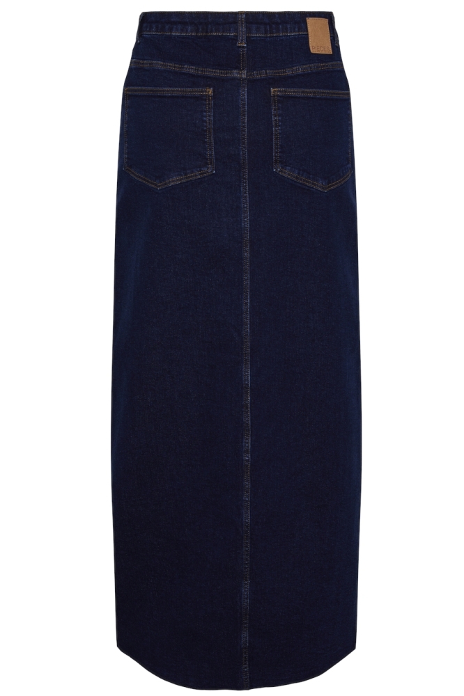 PCJESSIE HW ANKLE DENIM SKIRT NOOS 17150234 DARK BLUE DENIM/RINSE WASH