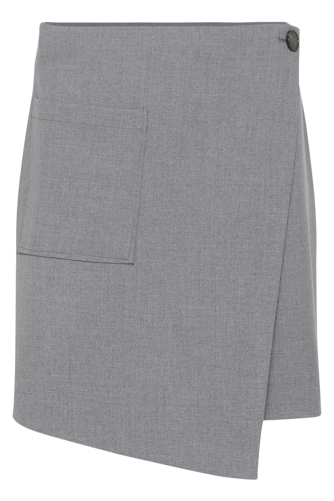 KAEDEN WRAP SKIRT 10508821 100123 GREY MELANGE