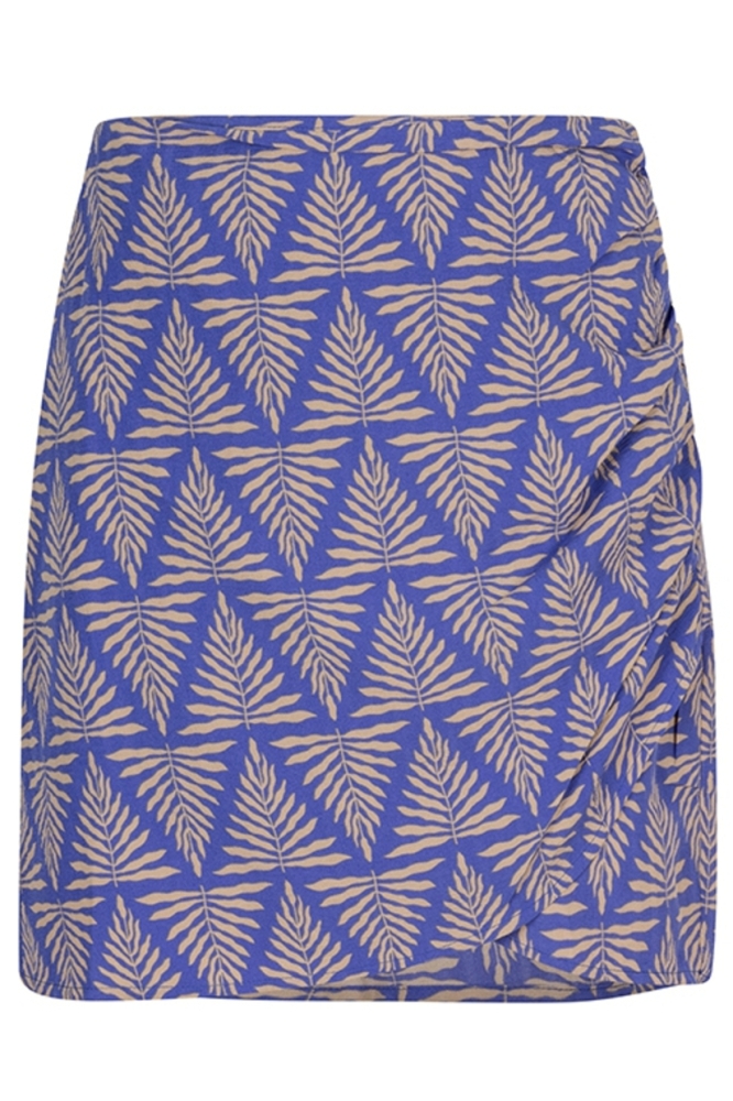 SKIRT MILOU QB31 1 807 zigzag leaves print