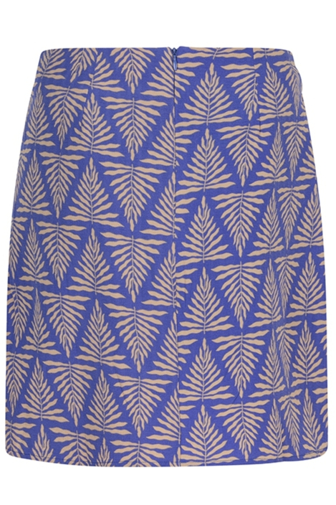 SKIRT MILOU QB31 1 807 zigzag leaves print