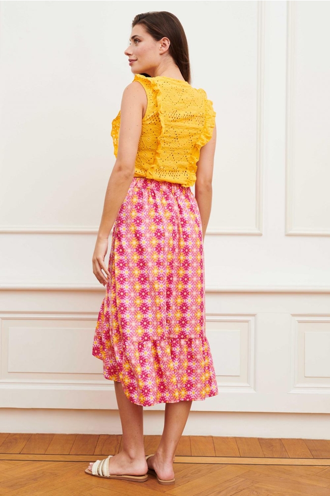 SKIRT FRANCES PD33 RETRO SUNNY PRINT