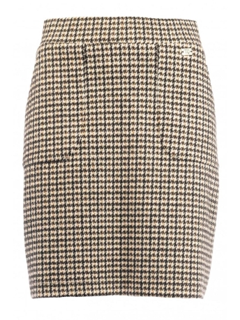 TQ Amsterdam Rok JOEY SKIRT PIED DE POULE 00TQ190UZ BEIGE BLACK BROWN