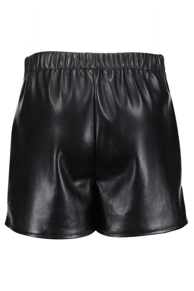 PU SKORT MET OVERSLAG 46542K BLACK