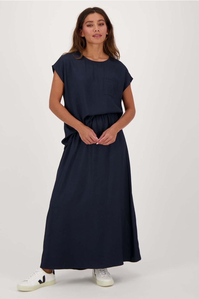 SATIJNEN TWILL ROK 0302 020 4004 DONKERBLAUW