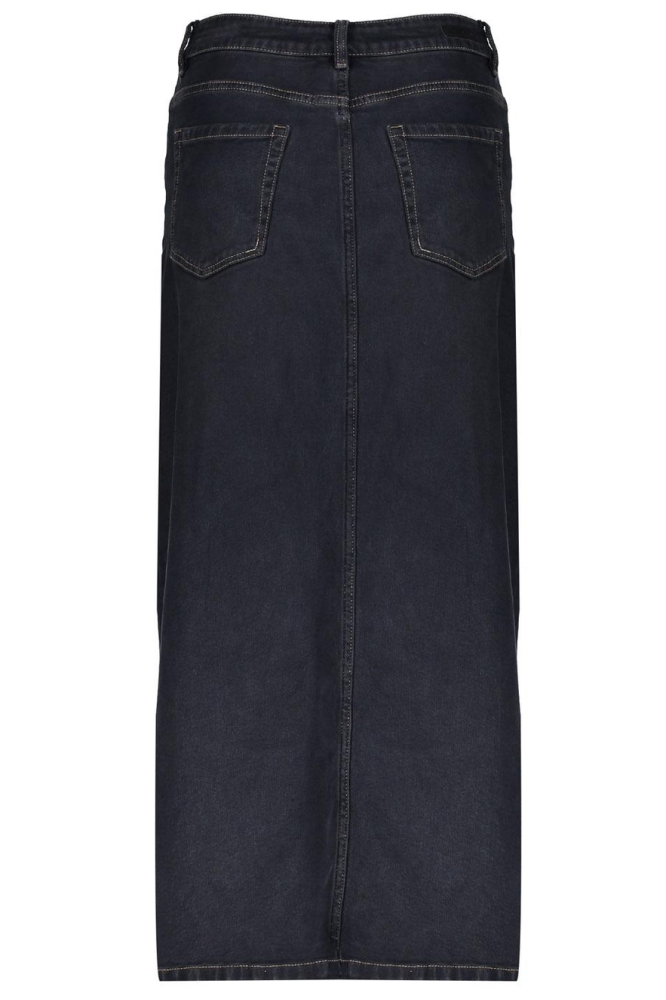 LANGE DENIM ROK 46509 10 Anthracite