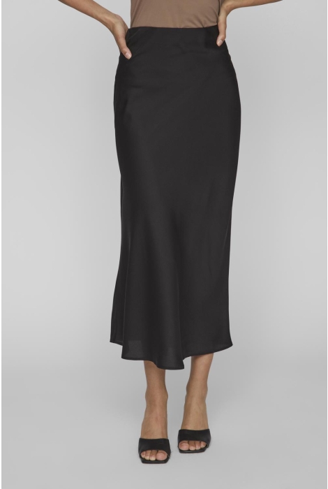 Vila viellette hw midi skirt - noos