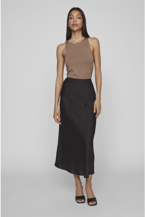 Vila viellette hw midi skirt - noos