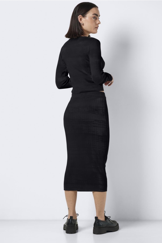 NMJAZ HW MIDI KNIT SKIRT FWD NOOS 27027625 Black