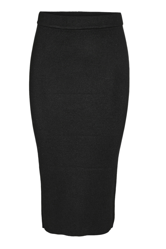 NMJAZ HW MIDI KNIT SKIRT FWD NOOS 27027625 Black