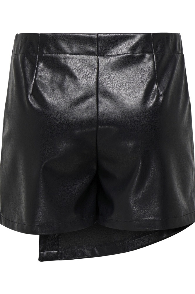 ONLCOLLIE HW FAUX LEATHER SKORT PNT 15331872 Black