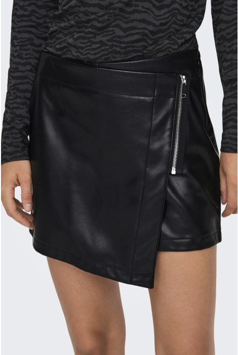 Only onlcollie hw faux leather skort pnt