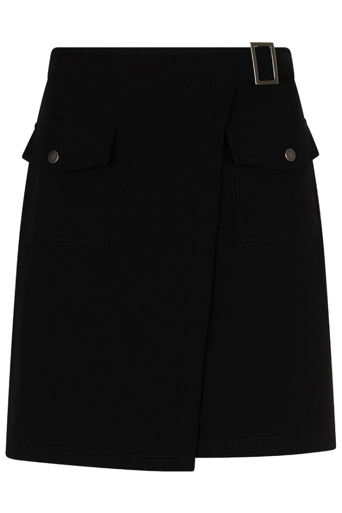 SKIRT OVERLAP POCKETS CITY F24 10551 000 black