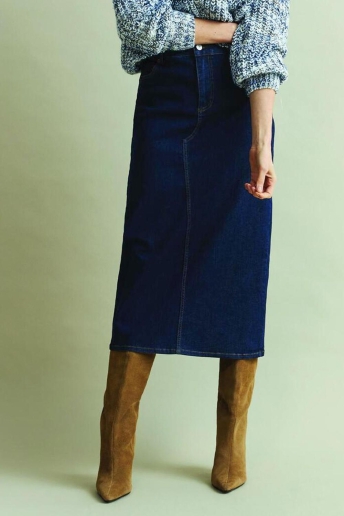 Red Button Rok SIBELLE SKIRT SRB4375 DARK BLUE