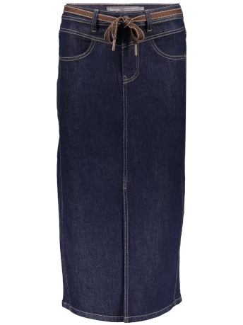 Geisha Rok DENIM MIDI ROK MET SPLIT 46800 10 Dark Blue Denim