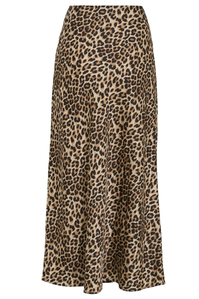 VIELLETTE HW MIDI SKIRT - NOOS 14084182 Caramel Cafe/LEOPARD