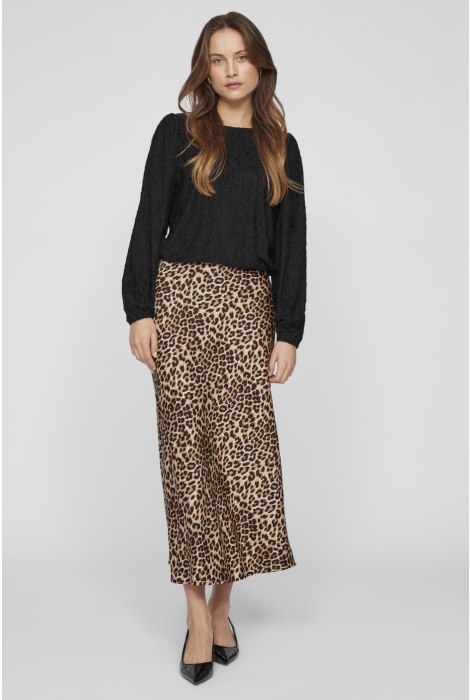 Vila viellette hw midi skirt - noos