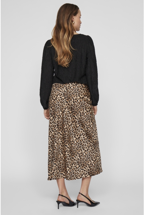 Vila viellette hw midi skirt - noos