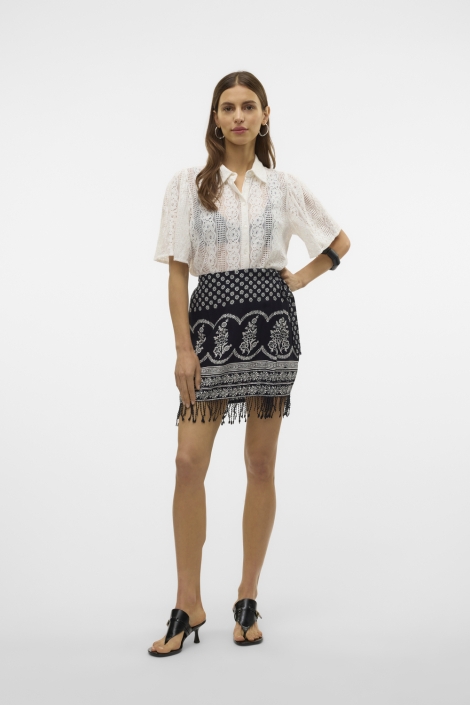 Vero Moda vmsimi savanna hw short skirt wvn g