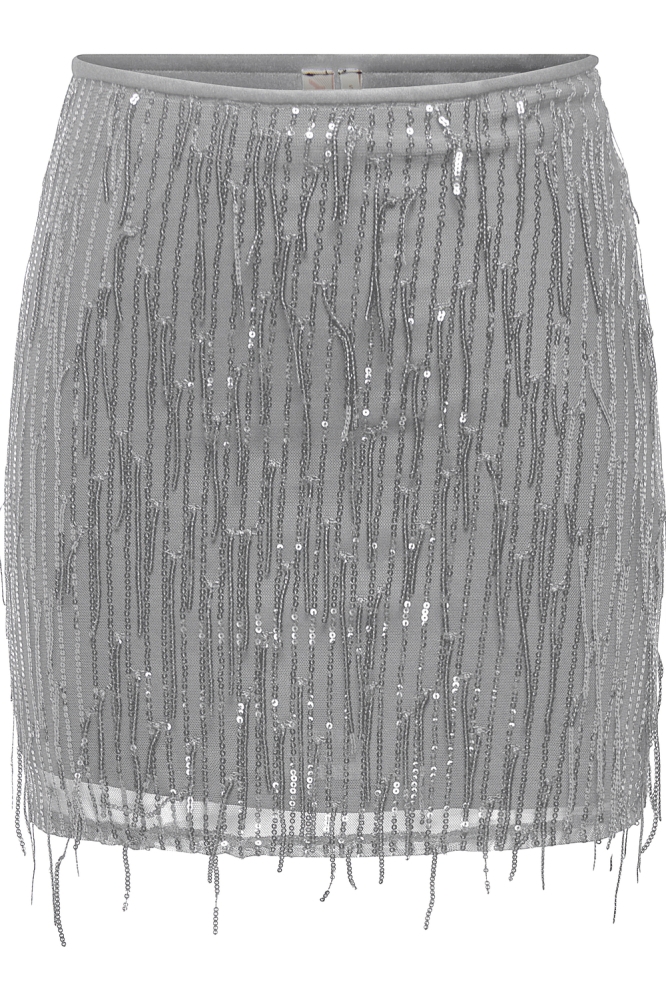 ONLSPACY SHORT SEQUINS SKIRT WVN 15305742 VAPOR BLUE/SILVER SEQ