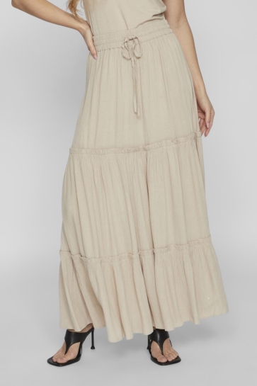 Vila Rok VIMESA HW MAXI SKIRT - NOOS 14090633 FEATHER GRAY