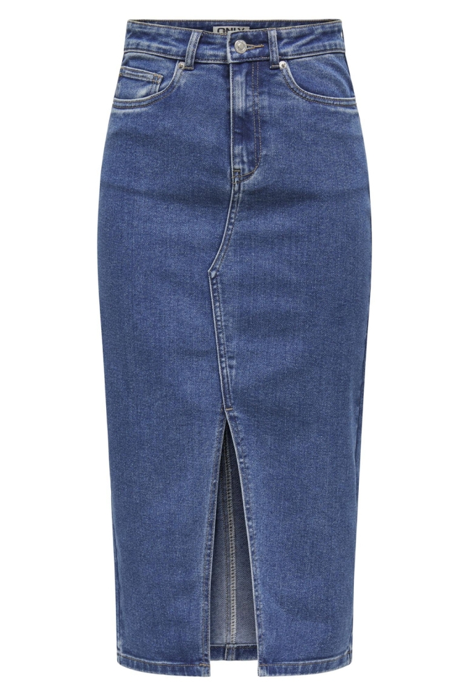 ONLSIRI FRONT SLIT SKIRT DNM GUA NO 15324365 MEDIUM BLUE DENIM