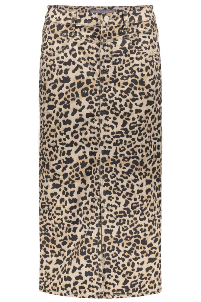 ROK MET LUIPAARD PATROON 56012 10 000720 Sand/Leopard print