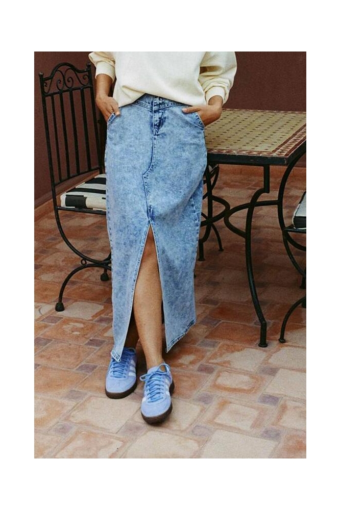 YESLIN SKIRT 25VNF02 902 DENIM LIGHT BLUE